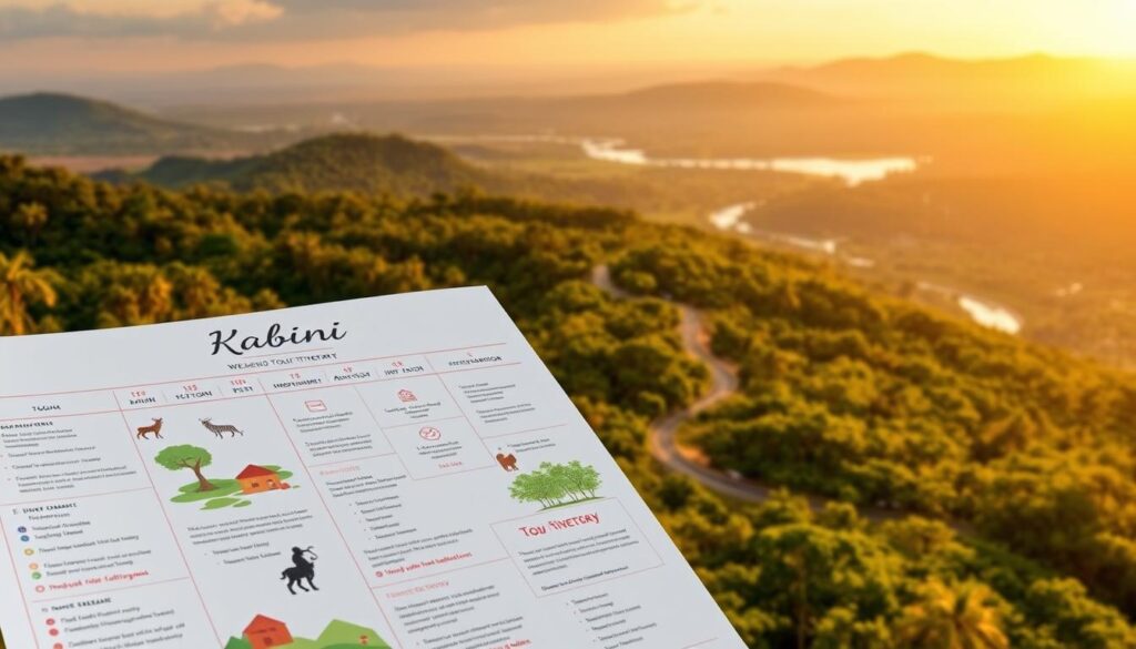 kabini tour itinerary